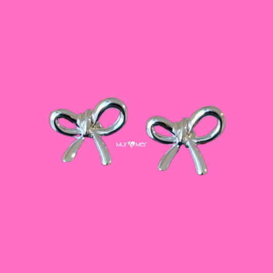 Aretes Moño Silver