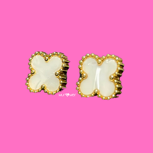 Aretes Clover VC Blanco